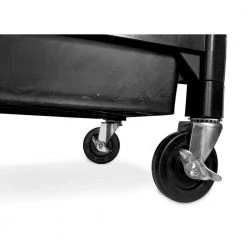 300 lbs. Capacity 32 in. x 18.5 in. Triple Decker Service 3-Tray and Utility Cart by WEN -Outlet WEN Store black wen tool carts 73163 fa 1000