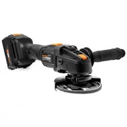 20-Volt Max Brushless Cordless 4-1/2 in. Angle Grinder with 4.0Ah Lithium-Ion Battery and Charger by WEN -Outlet WEN Store wen angle grinders 20944 4f 1000