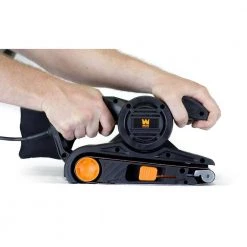6.3 Amp Corded 3 in. x 18 in. Handheld Portable Belt Sander by WEN -Outlet WEN Store wen belt sanders hb6319 77 1000