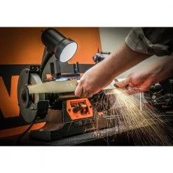 6 in. 2.5 Amp Variable Speed Bench Grinder with Flexible Work Light by WEN 17 6 in. 2.5 Amp Variable Speed Bench Grinder with Flexible Work Light by WEN -Outlet WEN Store wen bench grinders bg625v 31 1000