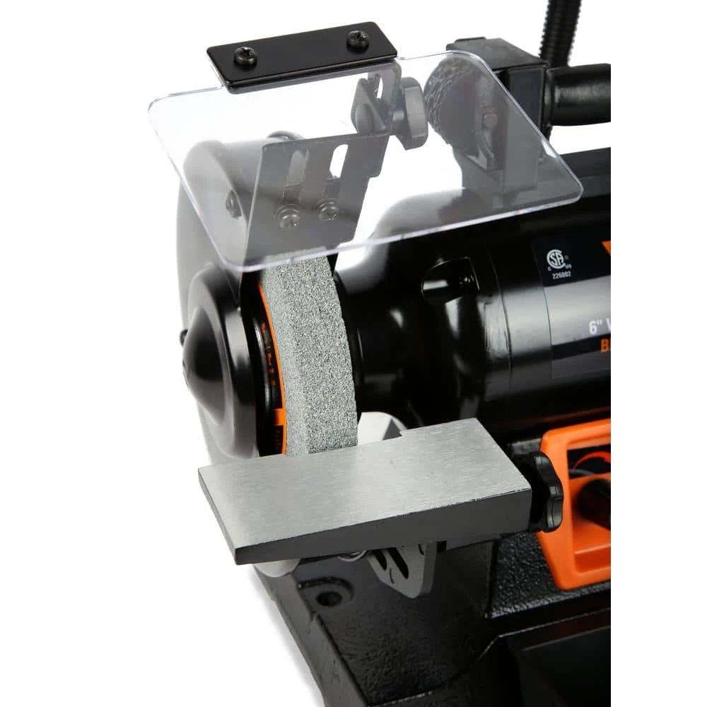 6 in. 2.5 Amp Variable Speed Bench Grinder with Flexible Work Light by WEN 5 6 in. 2.5 Amp Variable Speed Bench Grinder with Flexible Work Light by WEN - Image 3