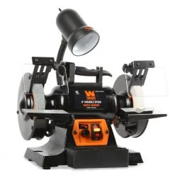 6 in. 2.5 Amp Variable Speed Bench Grinder with Flexible Work Light by WEN