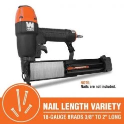 18-Gauge 3/8 in. to 2 in. Pneumatic Brad Nailer by WEN -Outlet WEN Store wen brad nailers 61721 76 1000
