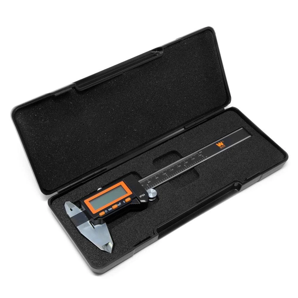 6.1 in. Electronic Stainless-Steel Water-Resistant Digital Caliper with LCD Readout and Storage Case IP54 Rated by WEN 5 6.1 in. Electronic Stainless-Steel Water-Resistant Digital Caliper with LCD Readout and Storage Case IP54 Rated by WEN - Image 3