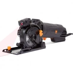 4.2 Amp 3-3/8 in. Plunge Cut Compact Circular Saw with Laser, Carrying Case, and 3-Blades by WEN -Outlet WEN Store wen circular saws 36704 4f 1000