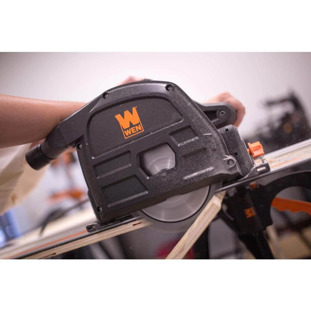 10 Amp 6.5 in. Plunge Cut Sidewinder Circular Track Saw by WEN 5 10 Amp 6.5 in. Plunge Cut Sidewinder Circular Track Saw by WEN - Image 3