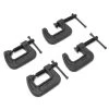 Heavy-Duty Cast Iron C-Clamps with 1 in. Jaw Opening and 0.8 in. Throat Set (4-Pack) by WEN 2 Heavy-Duty Cast Iron C-Clamps with 1 in. Jaw Opening and 0.8 in. Throat Set (4-Pack) by WEN -Outlet WEN Store wen clamp sets clc108 64 1000 1