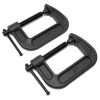 Heavy-Duty Cast Iron C-Clamps with 3 in. Jaw Opening and 2 in. Throat Set (2-Pack) by WEN 1 Heavy-Duty Cast Iron C-Clamps with 3 in. Jaw Opening and 2 in. Throat Set (2-Pack) by WEN -Outlet WEN Store wen clamp sets clc322 64 1000