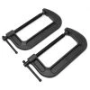 Heavy-Duty Cast Iron C-Clamps with 6 in. Jaw Opening and 2.75 in. Throat Set (2-Piece) by WEN 2 Heavy-Duty Cast Iron C-Clamps with 6 in. Jaw Opening and 2.75 in. Throat Set (2-Piece) by WEN -Outlet WEN Store wen clamp sets clc630 64 1000