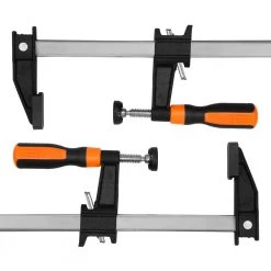 12 in. x 2.5 in. Quick-Adjust Steel Bar Clamps with Throat and Micro-Adjustment Handle (2-Pack) by WEN 10 12 in. x 2.5 in. Quick-Adjust Steel Bar Clamps with Throat and Micro-Adjustment Handle (2-Pack) by WEN -Outlet WEN Store wen clamps 10212f2 1f 1000