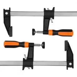 Quick-Adjust 24 in. Steel Bar Clamps with 2.5 in. Throat and Micro-Adjustment Handle (2-Pack) by WEN 10 Quick-Adjust 24 in. Steel Bar Clamps with 2.5 in. Throat and Micro-Adjustment Handle (2-Pack) by WEN -Outlet WEN Store wen clamps clf224 1f 1000