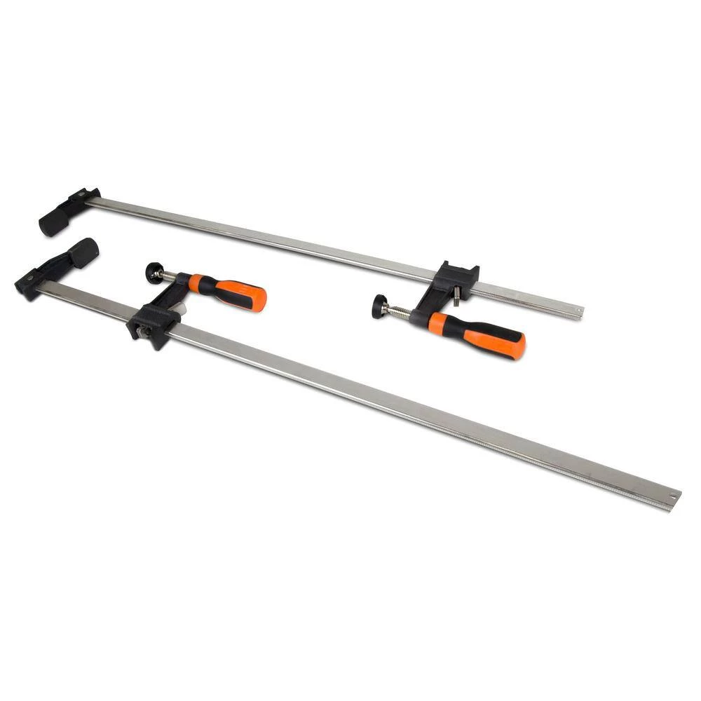 Quick-Adjust 24 in. Steel Bar Clamps with 2.5 in. Throat and Micro-Adjustment Handle (2-Pack) by WEN 4 Quick-Adjust 24 in. Steel Bar Clamps with 2.5 in. Throat and Micro-Adjustment Handle (2-Pack) by WEN - Image 2