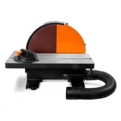 Corded 12 in. Benchtop Disc Sander with Miter Gauge and Dust Collection System by WEN -Outlet WEN Store wen disc sanders 65812 44 1000