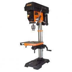 5-Amp 12 in. Variable Speed Cast Iron Benchtop Drill Press with Laser, Work Light, and 5/8 in. Chuck Capacity by WEN -Outlet WEN Store wen drill presses 4214t 77 1000