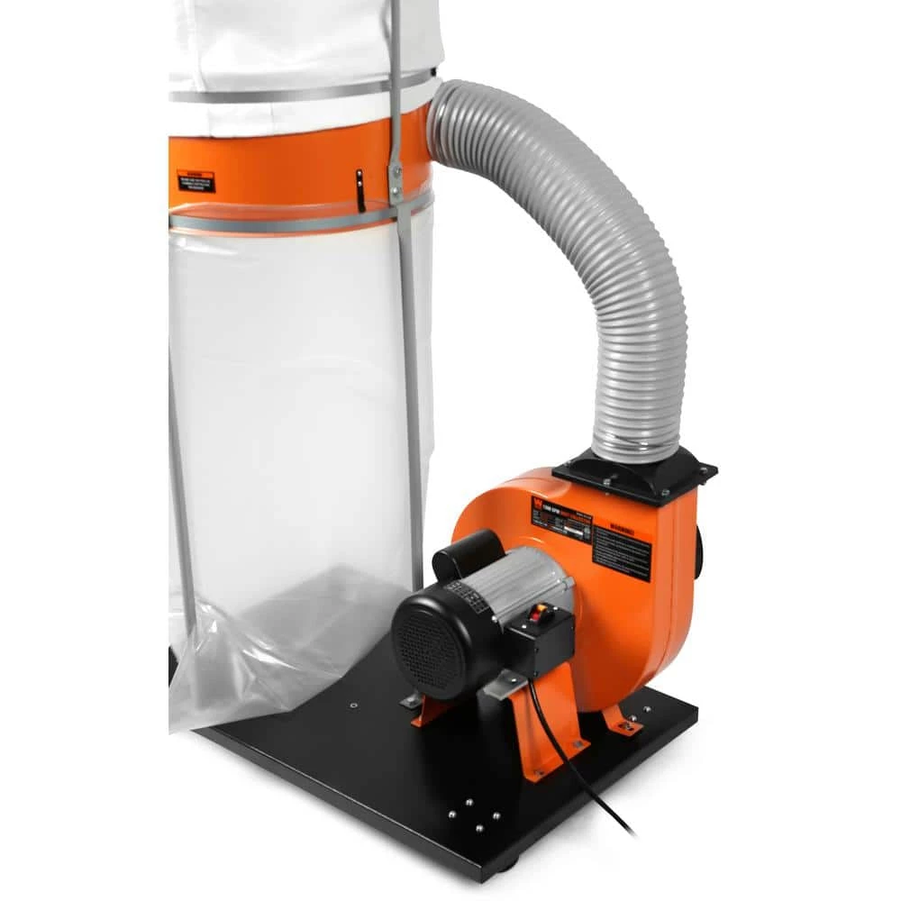 1,300 CFM 14 Amp 50 Gal. 5 Mic Woodworking Dust Collector with Collection Bag and Mobile Base by WEN 7 1,300 CFM 14 Amp 50 Gal. 5 Mic Woodworking Dust Collector with Collection Bag and Mobile Base by WEN - Image 5