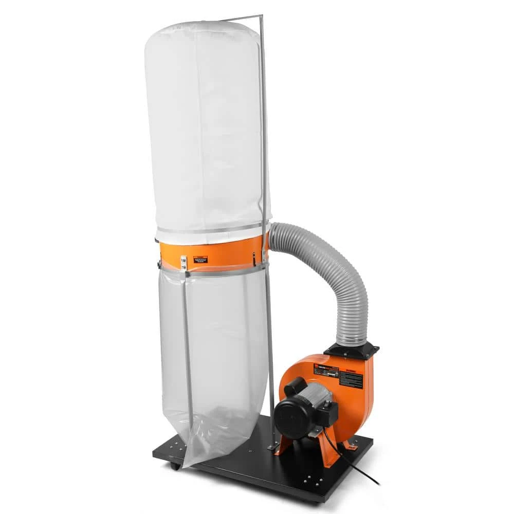 1,300 CFM 14 Amp 50 Gal. 5 Mic Woodworking Dust Collector with Collection Bag and Mobile Base by WEN 4 1,300 CFM 14 Amp 50 Gal. 5 Mic Woodworking Dust Collector with Collection Bag and Mobile Base by WEN - Image 2