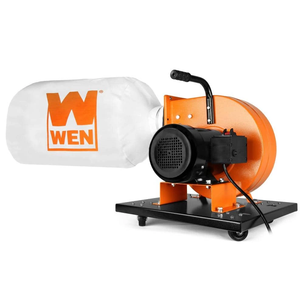 7.4 Amp Rolling Dust Collector with Induction Motor, 15 Gal. Bag and Optional Wall Mount by WEN 3 7.4 Amp Rolling Dust Collector with Induction Motor, 15 Gal. Bag and Optional Wall Mount by WEN