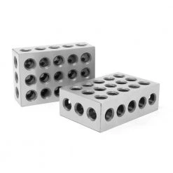 25 mm x 50 mm x 75 mm Steel-Hardened Metric Precision 123 Gauge Blocks (2-Pack) by WEN