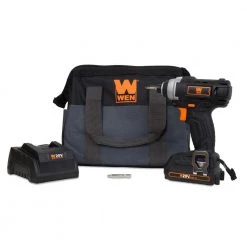 20-Volt MAX Lithium-Ion Cordless 1/4-In. Impact Driver with Battery Bits Charger and Carrying Bag by WEN -Outlet WEN Store wen impact drivers 49135 4f 1000