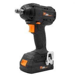 20-Volt Max Brushless Cordless 1/2 in. Impact Wrench with 2.0 Ah Lithium-Ion Battery and Charger by WEN