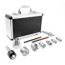 MT2 Wood Lathe Drive and Live Center Kit with Aluminum Case (9-Piece) by WEN 9 MT2 Wood Lathe Drive and Live Center Kit with Aluminum Case (9-Piece) by WEN -Outlet WEN Store wen lathe chucks la0009 4f 1000