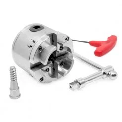 2.75 in. 4-Jaw Self-Centering Keyed Lathe Chuck Set with 1 in. x 8TPI Thread by WEN -Outlet WEN Store wen lathe chucks la4275 4f 1000