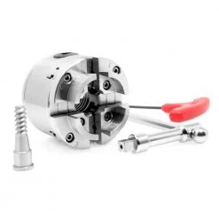 2.75 in. 4-Jaw Self-Centering Keyed Lathe Chuck Set with 1 in. x 8TPI Thread by WEN