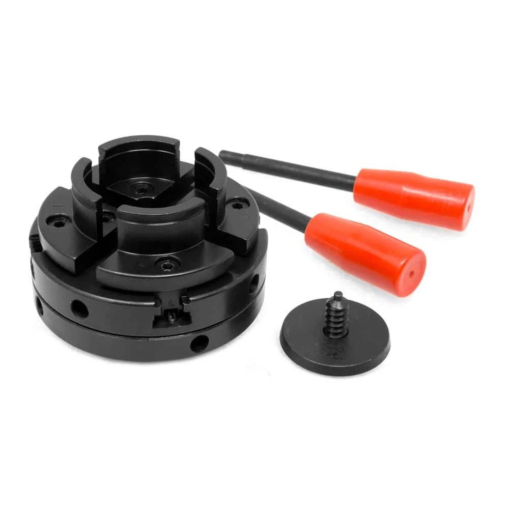 4 in. 4-Jaw Self-Centering Lathe Chuck Set with 1 in. x 8TPI Thread by WEN 4 4 in. 4-Jaw Self-Centering Lathe Chuck Set with 1 in. x 8TPI Thread by WEN - Image 2