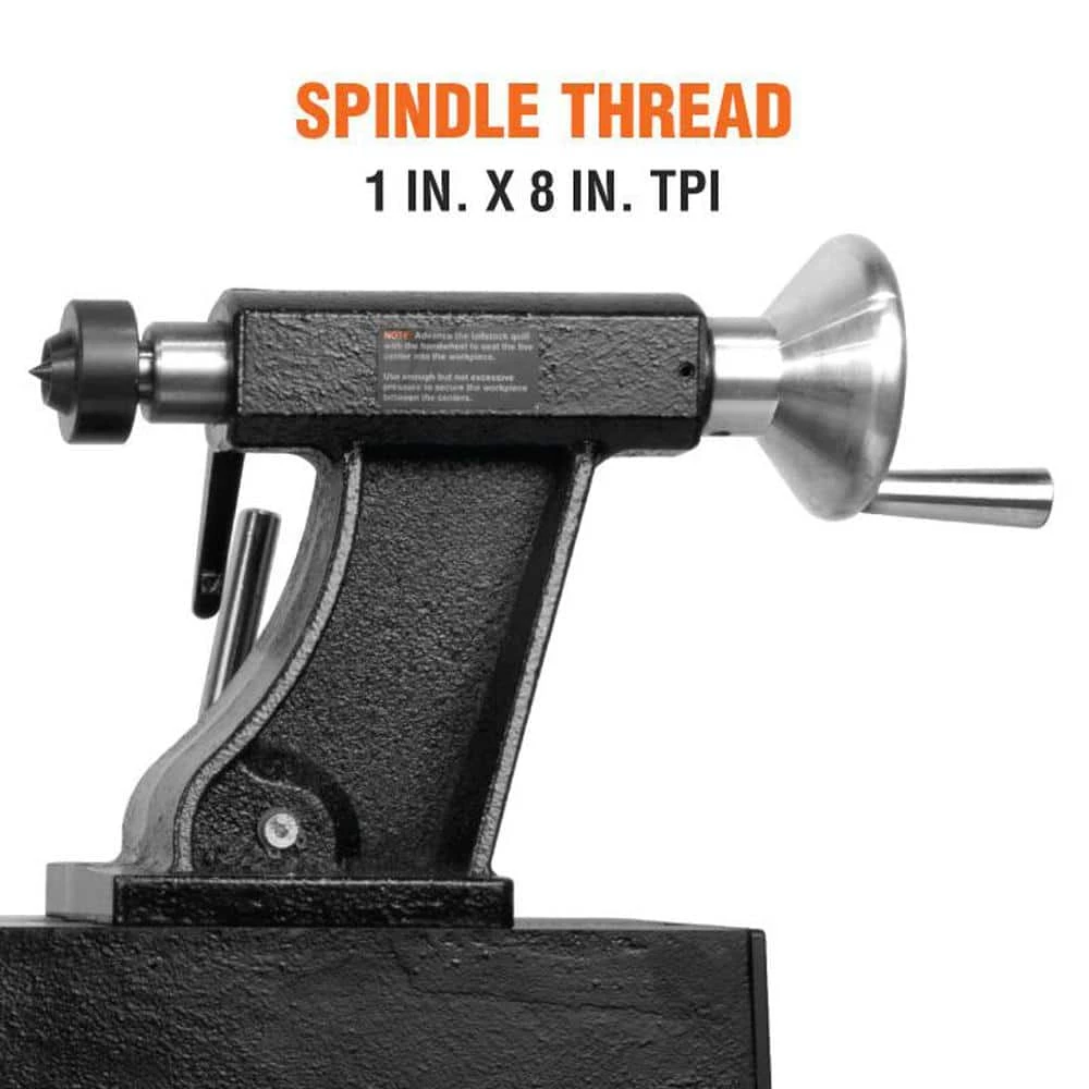 4.5 Amp 12 in. x 18 in. 5-Speed Benchtop Wood Lathe by WEN 13 4.5 Amp 12 in. x 18 in. 5-Speed Benchtop Wood Lathe by WEN - Image 11