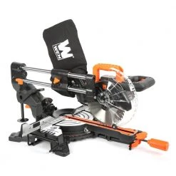 9.5 Amp 7.25 in. Single Bevel Compact Sliding Compound Miter Saw with LED Cutline Guide by WEN -Outlet WEN Store wen miter saws mm0713 1d 1000