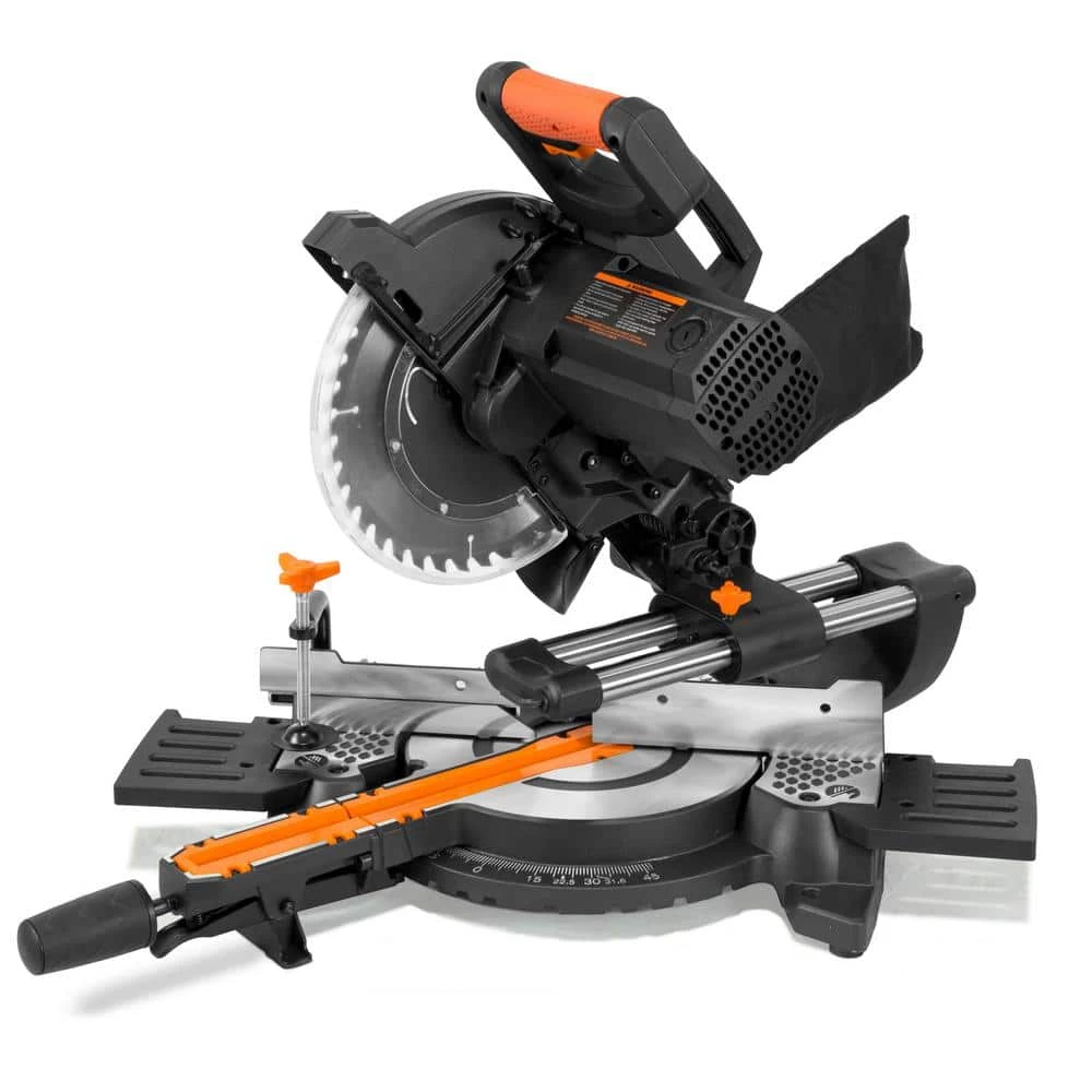 15 Amp 10 in. Single Bevel Compact Sliding Compound Miter Saw with Laser by WEN 4 15 Amp 10 in. Single Bevel Compact Sliding Compound Miter Saw with Laser by WEN - Image 2