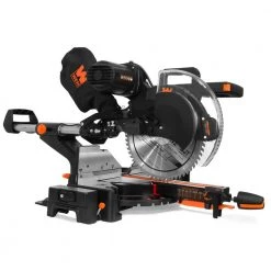 12 in. 15 Amp Dual Bevel Sliding Compound Miter Saw with Laser by WEN -Outlet WEN Store wen miter saws mm1214t 4f 1000