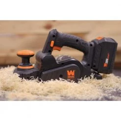20-Volt Max Brushless Cordless 3-1/4 in. Hand Planer with 4.0 Ah Lithium-Ion Battery and Charger by WEN -Outlet WEN Store wen planers 20653 1f 1000