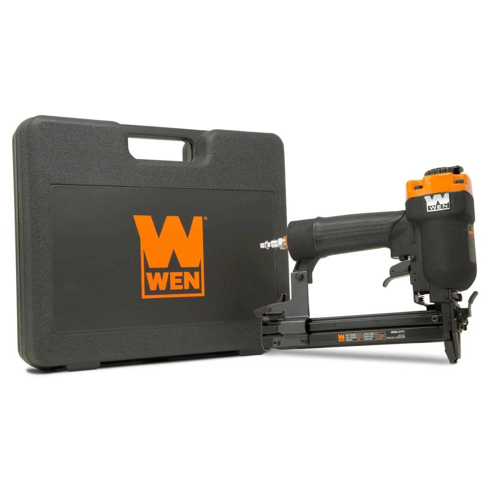 18-Gauge 3/8 in. to 1 in. Air-Powered 1/4 in. Narrow Crown Pneumatic Stapler by WEN 3 18-Gauge 3/8 in. to 1 in. Air-Powered 1/4 in. Narrow Crown Pneumatic Stapler by WEN