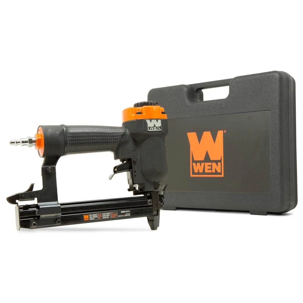 18-Gauge 3/8 in. to 1 in. Air-Powered 1/4 in. Narrow Crown Pneumatic Stapler by WEN 4 18-Gauge 3/8 in. to 1 in. Air-Powered 1/4 in. Narrow Crown Pneumatic Stapler by WEN - Image 2