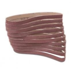 120-Grit 1/2 in. x 18 in. Sanding Belt Sandpaper (10-Pack) by WEN
