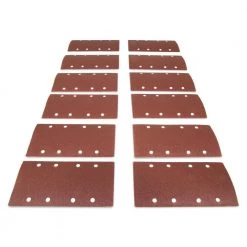 1/3 Sheet Sander Hook-and-Loop Sandpaper Assorted Grits (12-Pack) by WEN