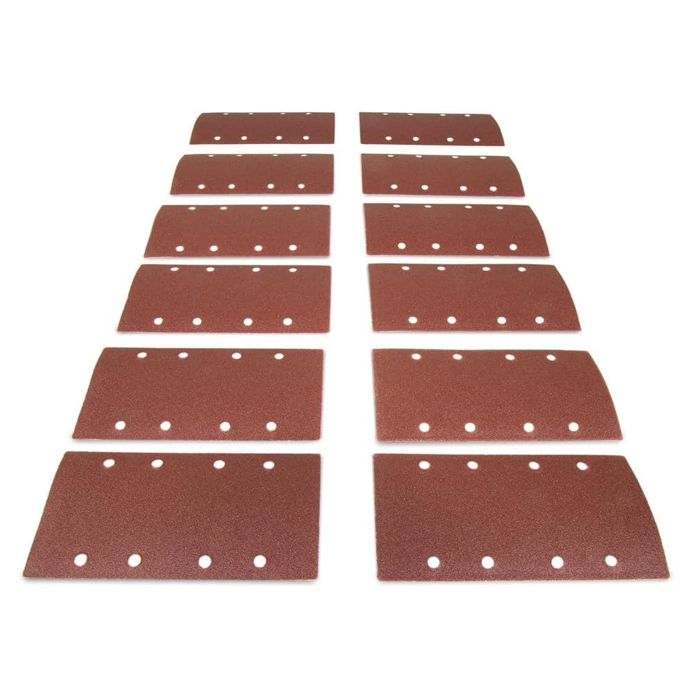 1/3 Sheet Sander Hook-and-Loop Sandpaper Assorted Grits (12-Pack) by WEN 2 1/3 Sheet Sander Hook-and-Loop Sandpaper Assorted Grits (12-Pack) by WEN