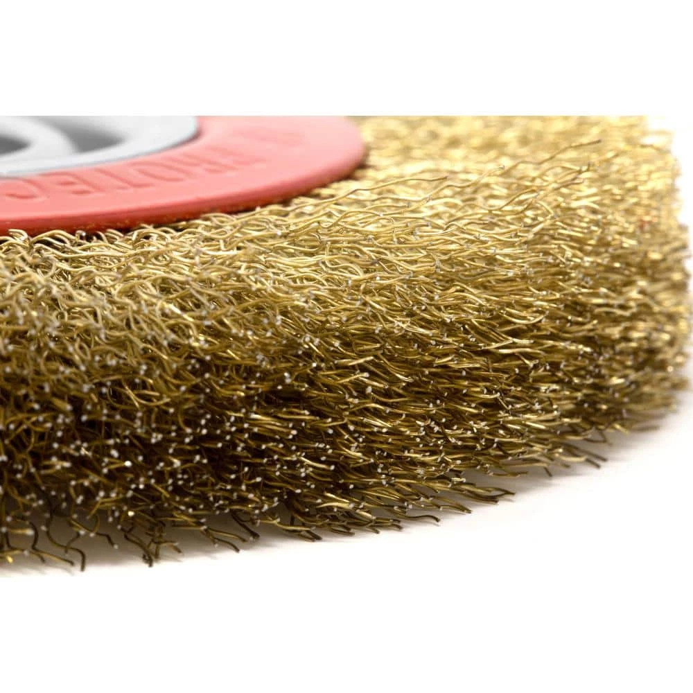 8 in. x 3/4 in. Crimped Steel Bench Wire Wheel with Arbor Adapters by WEN 5 8 in. x 3/4 in. Crimped Steel Bench Wire Wheel with Arbor Adapters by WEN - Image 3