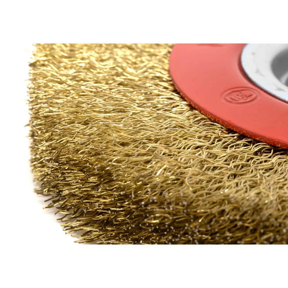 8 in. x 3/4 in. Crimped Steel Bench Wire Wheel with Arbor Adapters by WEN 4 8 in. x 3/4 in. Crimped Steel Bench Wire Wheel with Arbor Adapters by WEN - Image 2