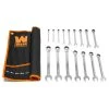Professional-Grade Ratcheting Metric Combination Wrench Set with Storage Pouch (16-Piece) by WEN -Outlet WEN Store wen ratcheting wrenches wr161m 64 1000 1