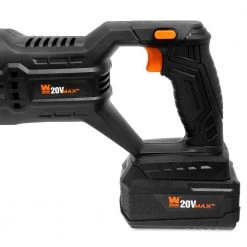 20-Volt Max Brushless Cordless Reciprocating Saw with 4.0 Ah Lithium-Ion Battery and Charger by WEN -Outlet WEN Store wen reciprocating saws 20630 1f 1000