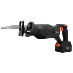 20-Volt Max Brushless Cordless Reciprocating Saw with 4.0 Ah Lithium-Ion Battery and Charger by WEN -Outlet WEN Store wen reciprocating saws 20630 76 1000