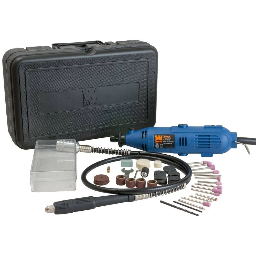Rotary Tool Kit with Flex Shaft by WEN 3 Rotary Tool Kit with Flex Shaft by WEN