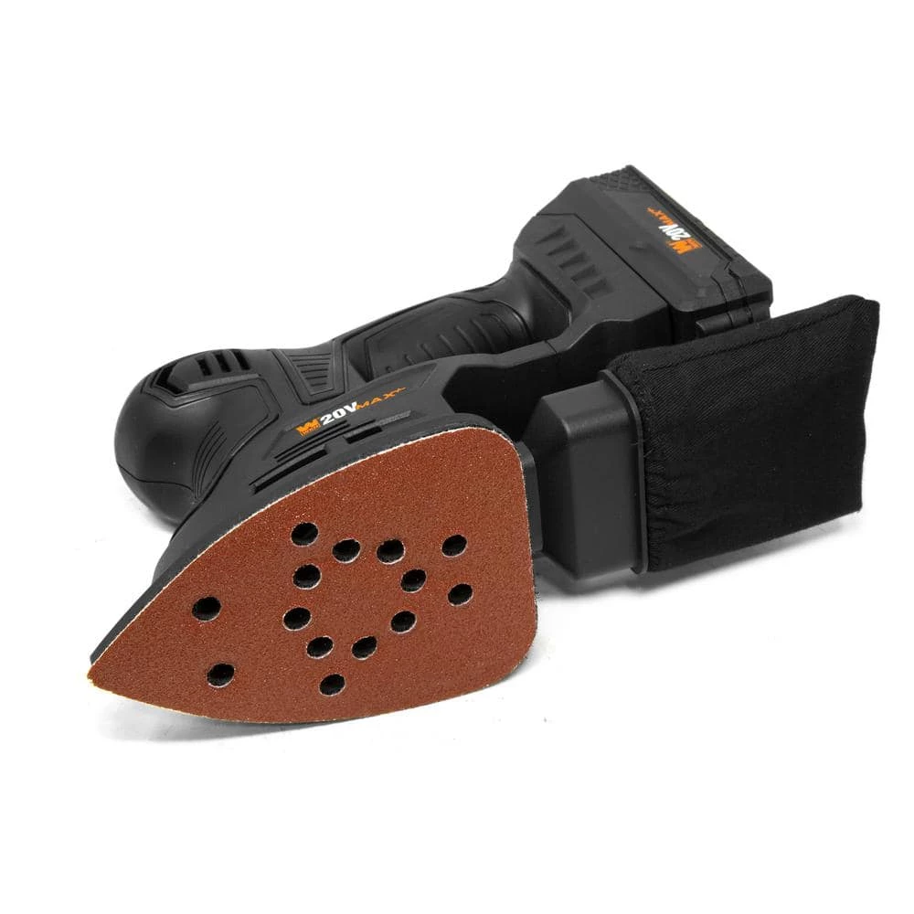 20-Volt Max Cordless Detailing Palm Sander with 2.0 Ah Lithium-Ion Battery and Charger by WEN 8 20-Volt Max Cordless Detailing Palm Sander with 2.0 Ah Lithium-Ion Battery and Charger by WEN - Image 6