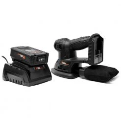 20-Volt Max Cordless Detailing Palm Sander with 2.0 Ah Lithium-Ion Battery and Charger by WEN 15 20-Volt Max Cordless Detailing Palm Sander with 2.0 Ah Lithium-Ion Battery and Charger by WEN -Outlet WEN Store wen sheet sanders 20401 fa 1000