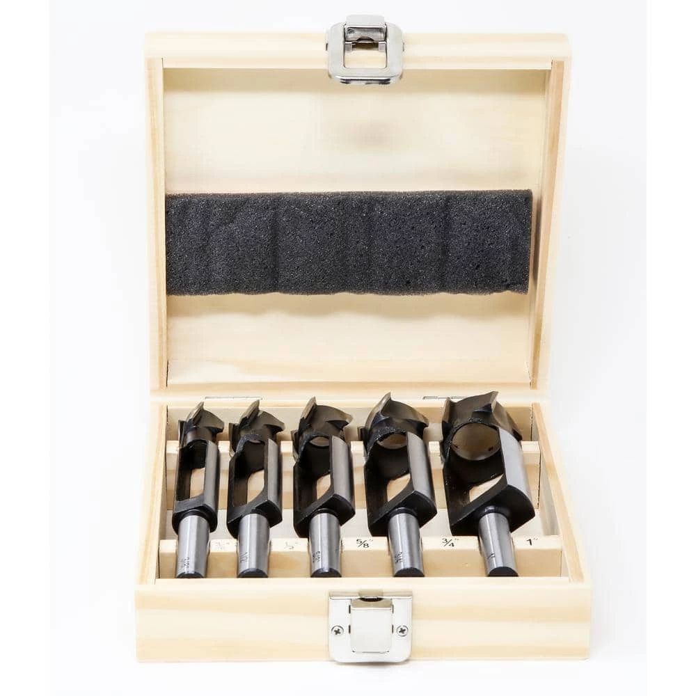 Tenon and Deep Plug Cutter Alloy Steel Drill Bit Set with Carrying Case (5-Piece) by WEN 6 Tenon and Deep Plug Cutter Alloy Steel Drill Bit Set with Carrying Case (5-Piece) by WEN - Image 4