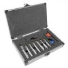 Premium 5/16 in. Nickel-Plated Indexable Carbide-Tipped Metal Lathe Tool Bits Set with Storage Case (7-Piece) by WEN 1 Premium 5/16 in. Nickel-Plated Indexable Carbide-Tipped Metal Lathe Tool Bits Set with Storage Case (7-Piece) by WEN -Outlet WEN Store wen specialty power tool accessories mla007 64 1000