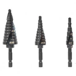 Impact-Duty Titanium Step Drill Bit Set with #2, #3, and #8 Step Drill Bits (3-Piece) by WEN -Outlet WEN Store wen step drill bits db238x 4f 1000