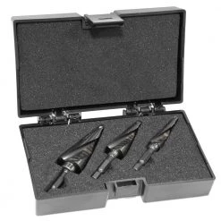 Impact-Duty Titanium Step Drill Bit Set with #2, #3, and #8 Step Drill Bits (3-Piece) by WEN